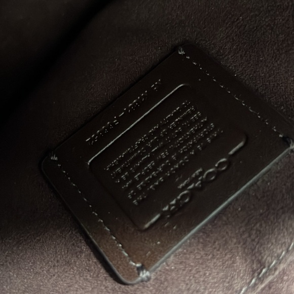 Coach Zoe Platinum Python Embossed Leather Tote/Satchel Bag w/Lock Detail - Picture 10 of 10